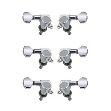 J-07-CR-3+3 Колки для гитары 3+3, хром, Metallor J-07-CR-3+3 Колки для гитары 3+3, хром, Metallor