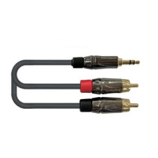 AMC-3 Кабель акустический 3.5мм-2хRCA, 0.9м, Leem