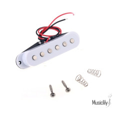 M269 Звукосниматель магнитный сингл, для Fender Strat, средний, белый, Musiclily