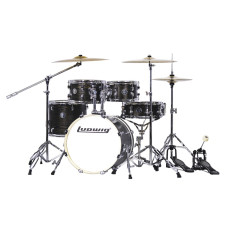 LC196-1 Accent Pro Барабанная установка, черная, 2 коробки, Ludwig LC196-1 Accent Pro Барабанная установка, черная, 2 коробки, Ludwig
