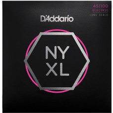 NYXL45100 NYXL Комплект струн для бас-гитары, Long Scale, Regular Light, 45-100, D'Addario 