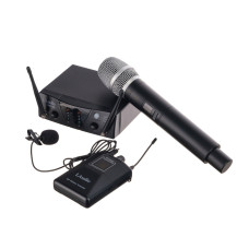 PRO2-MP Двухканальная радиосистема с ручным передатчиком и петличкой, LAudio PRO2-MP Двухканальная радиосистема с ручным передатчиком и петличкой, LAudio