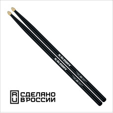 7KLHBBK5A Black 5A Барабанные палочки, граб, флуоресцентные, Kaledin Drumsticks 7KLHBBK5A Black 5A Барабанные палочки, граб, флуоресцентные, Kaledin Drumsticks