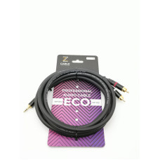 E32-3,5-2RCA-0500 Кабель аудио 3.5мм-2хRCA, 5м, ZZcable