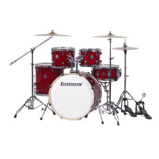 LC196-3 Accent Pro Барабанная установка, красная (2 коробки), Ludwig LC196-3 Accent Pro Барабанная установка, красная (2 коробки), Ludwig