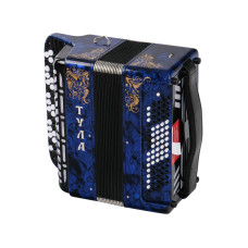 BN-41-BL Баян ученический двухголосный "Тула" 46х80-II, синий, Тульская гармонь