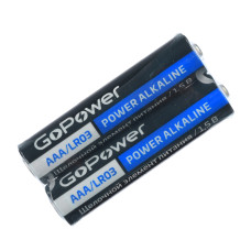 00-00015600 Super Power Alkaline Элемент питания AAA/LR03 щелочной 1.5В, 2шт, GoPower 00-00015600 Super Power Alkaline Элемент питания AAA/LR03 щелочной 1.5В, 2шт, GoPower