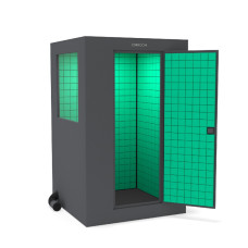 Izoroom-standart-plus Звукоизоляционная кабина, цвет графит/зеленый, IzoCab Izoroom-standart-plus Звукоизоляционная кабина, цвет графит/зеленый, IzoCab