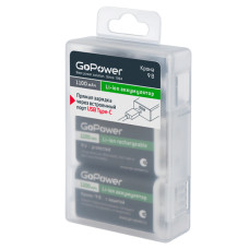 00-00037260 Аккумулятор бытовой Крона БОКС2 Li-ion 9V 1100mAh Type-C, GoPower 00-00037260 Аккумулятор бытовой Крона БОКС2 Li-ion 9V 1100mAh Type-C, GoPower
