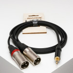 MJ2XM-20m Y-кабель 3,5мм миниджек - 2 XLRm, 20м, SHNOOR