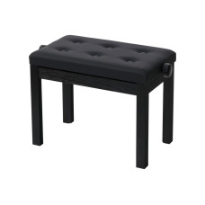 HY-P310-SATIN-BLACK Банкетка, матовый черный, искусственная кожа, Rin