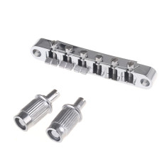 M205 Бридж Tune-O-Matic для Gibson Les Paul, хром, Musiclily M205 Бридж Tune-O-Matic для Gibson Les Paul, хром, Musiclily