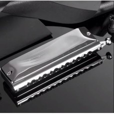 GM0648GY Губная гармошка, тональность С, хроматическая, серая, JDR