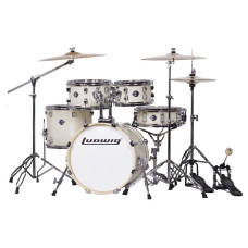 LC197-2 Accent Pro Барабанная установка, белая (2 коробки), Ludwig LC197-2 Accent Pro Барабанная установка, белая (2 коробки), Ludwig