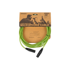 PW-CPMIC-20GL Classic Series Pro Микрофонный кабель, 6м, светло-зелёный, D'Addario PW-CPMIC-20GL Classic Series Pro Микрофонный кабель, 6м, светло-зелёный, D'Addario