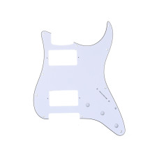 MX1379WH Защитная накладка электрогитары Fender Stratocaster HH, 3 слоя, белая, Musiclily