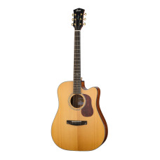 Gold-DC6-WCASE-NAT Gold Series Акустическая гитара, цвет натуральный, с чехлом, Cort