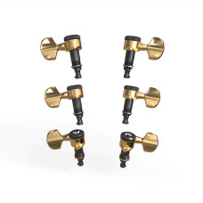 PWAT-333L Auto-Trim Колки для гитары, 3+3, локовые, золото, D'Addario