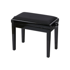 HY-PJ018B-GLOSS-BLACK Банкетка, черный/черный, вельвет, Rin