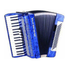 Achat-III-80/34-BL Achat 80 Аккордеон 34/80/III/5/3, синий, с ремнями и чехлом, Weltmeister
