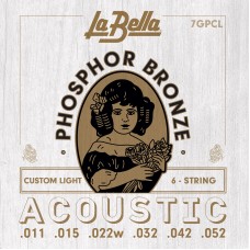 7GPCL Комплект струн для акустической гитары 11-52 La Bella