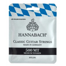 500MT Комплект струн для классической гитары, посеребренная медь, среднее натяжение, Hannabach