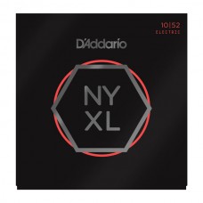 NYXL1052 NYXL Комплект струн для электрогитары, никелирован, L. Top/Heavy Bottom, 10-52, D'Addario