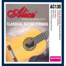 AC130-N Комплект струн для классической гитары, нейлон, посеребренная медь Alice