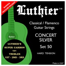 LU-50SC Комплект струн для классической гитары, сильное натяжение, карбон, Luthier