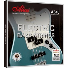 A646(4)-M Комплект струн для бас-гитары, сплав железа, Medium, 45-105, Alice