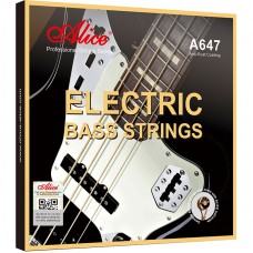 A647(4)-M Комплект струн для бас-гитары, сплав железа, Medium, 45-105, Alice