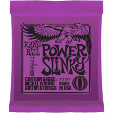 P02220 Power Slinky Комплект струн для электрогитары, никель, 11-48, Ernie Ball