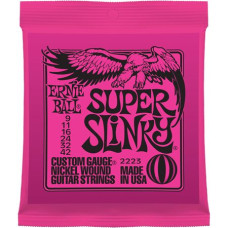 P02223 Super Slinky Комплект струн для электрогитары, никель, 9-42, Ernie Ball