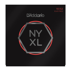 NYXL1052 NYXL Комплект струн для электрогитары, никелирован, L. Top/Heavy Bottom, 10-52, D'Addario