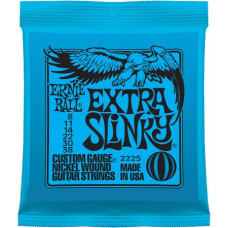 P02225 Extra Slinky Комплект струн для электрогитары, никель, 8-38, Ernie Ball