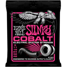 P02723 Cobalt Super Slinky Комплект cтрун для электрогитары, кобальт 9-42, Ernie Ball