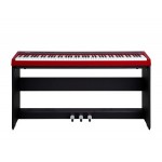 NPK-20-RD + stand, Цифровое пианино со стойкой и педалями, красное, Nux