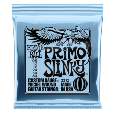 P02212 Primo Slinky Комплект струн для электрогитары, никелированные, 9.5-44, Ernie Ball