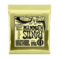 P02214 Mammoth Slinky Комплект струн для электрогитары, никель, 12-62, Ernie Ball