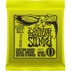 P02621 Regular Slinky Комплект cтрун для 7-струнной электрогитары, никель, 10-56, Ernie Ball