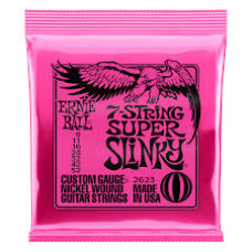 P02623 Super Slinky Комплект струн для  7-ми струнной электрогитары, никель, 9-52, Ernie Ball