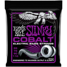 P02731 Slinky Power Cobalt Комплект струн для бас-гитары, кобальт, 55-110, Ernie Ball