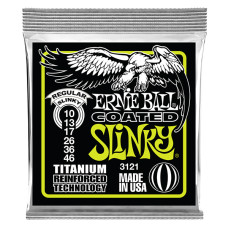 P03121 RPS Regular Slinky Coated Комплект струн для электрогитары, никелированные, 10-46, Ernie Ball