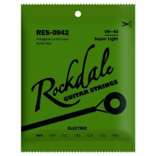 RES-0942 Комплект струн для электрогитары, никелированные, 9-42, Rockdale
