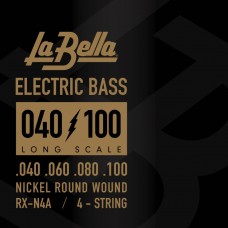 RX-N4A RX – Nickel Комплект струн для бас-гитары, никелированные, 40-100, La Bella