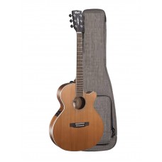 SFX-CED-NS-WBAG SFX Series Электро-акустическая гитара, с вырезом, цвет нат. матовый, чехол, Cort